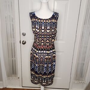 NWT Gabby Skye Vivid Geometric Abstract Sleeveless Dress  Size 20W‎